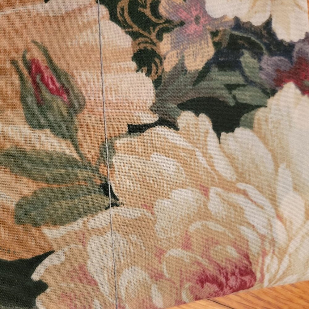 Overture Accessory Valance Set of 2 Hunter Floral Vintage New USA - Picture 3 of 11